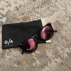 Quay Australia Pink/tortoise shell sunglasses